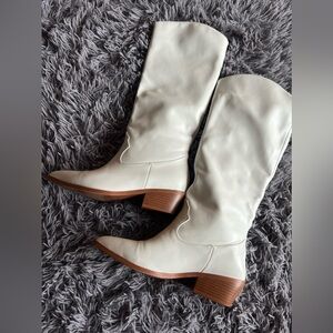 Cowboy White Boots